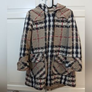 Burberry wool girls coat